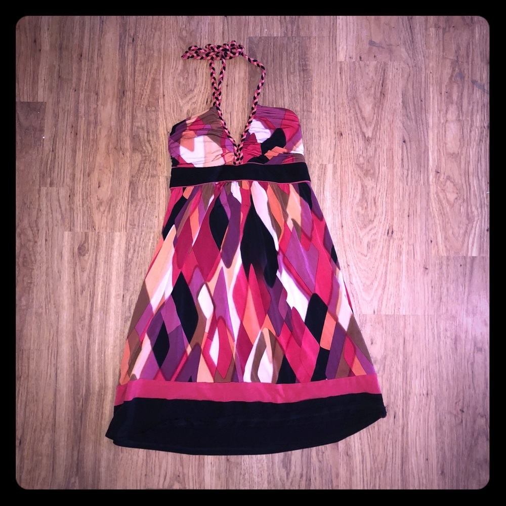 Formal, tie-around-the-neck, dress